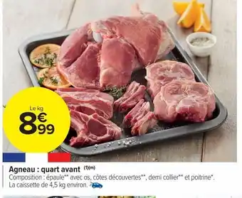 Carrefour Market Agneau : quart avant offre