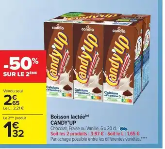 Carrefour Market Boisson lactée candy'up offre