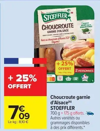 Carrefour Market Choucroute garnie d'alsace stoeffler offre