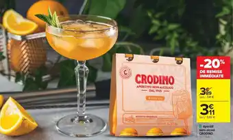 Carrefour Apéritif sans alcool crodino offre