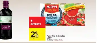 Pulpe fine des tomates mutti