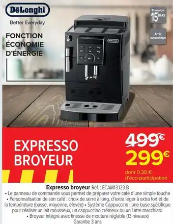 Expresso broyeur