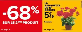 Carrefour La barquette de 10 godets offre