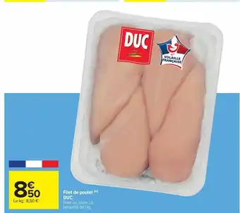 Filet de poulet duc