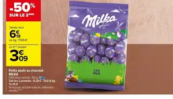 Petits œufs au chocolat milka