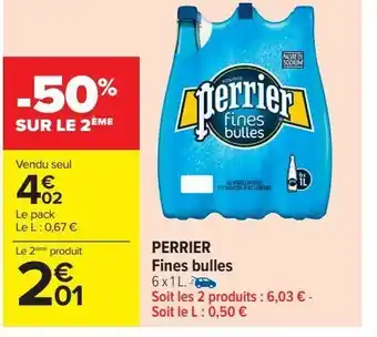 Perrier fines bulles