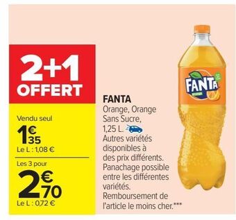 Carrefour Fanta offre