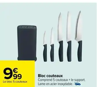 Carrefour Bloc couteaux offre