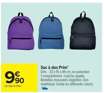 Sac à dos prim'