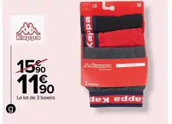Carrefour Le lot de 3 boxers offre
