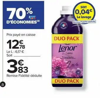 Carrefour Lenor offre