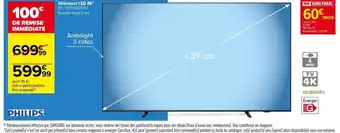 Carrefour Téléviseur led 4k° offre