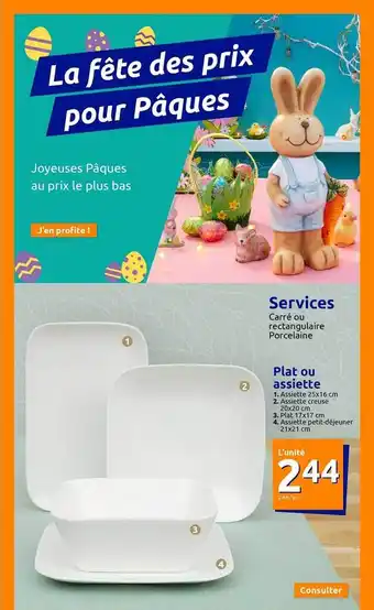 Action Plat ou assiette offre