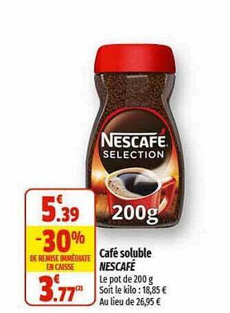 Café soluble nescafé