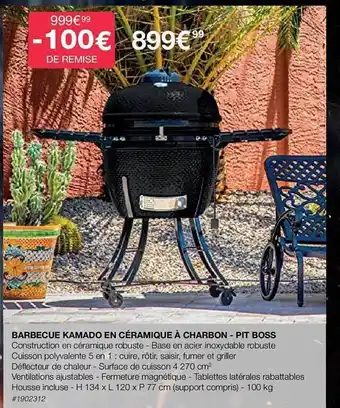 Costco Barbecue kamado en céramique à charbon - pit boss offre