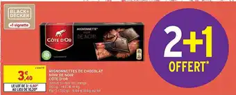 Intermarché Hyper Mignonnettes de chocolat noir de noir côte d'or offre