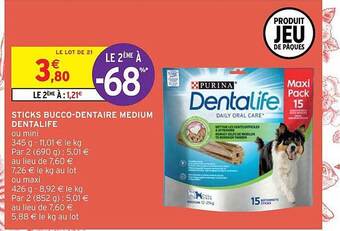 Intermarché Hyper Sticks bucco-dentaire medium dentalife offre