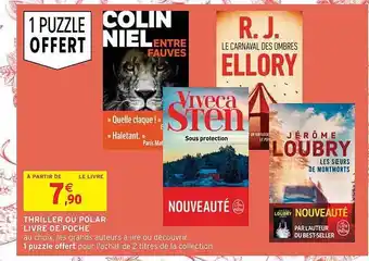 Intermarché Hyper Thriller ou polar livre de poche offre