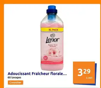 Action Adoucissant fraîcheur florale offre