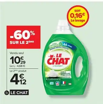 Carrefour Lessive liquide le chat offre