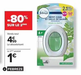 Carrefour Désodorisant febreze offre