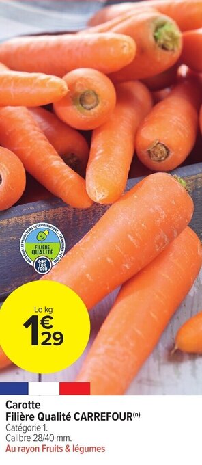 Carotte filiÚre qualité CARREFOUR
