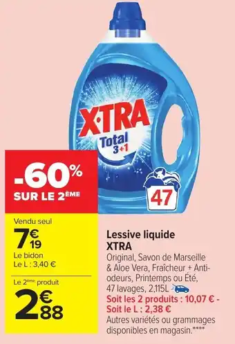 Carrefour Market Lessive liquide XTRA offre