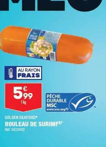ALDI Rouleau de surimi golden seafood offre