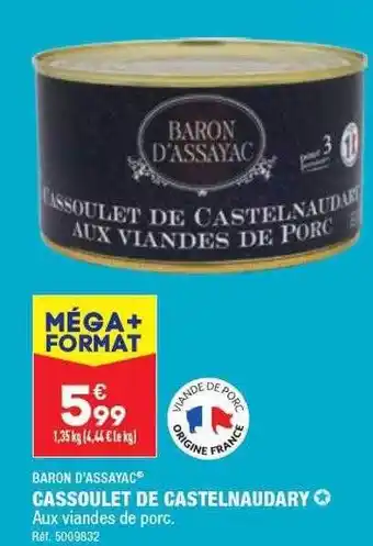 ALDI Cassoulet de castelnaudary baron d'assayac offre