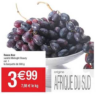 Cora x Carrefour Raisin noir offre