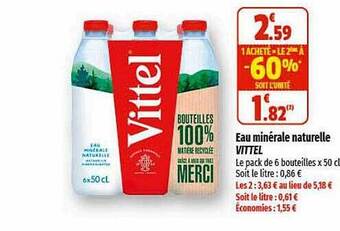 Coccinelle Express Eau minérale naturelle vittel offre