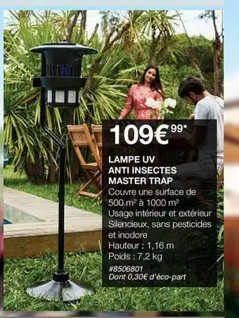 Lampe uv anti insectes master trap