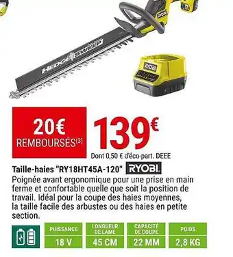 Gamm vert Taille-haies offre