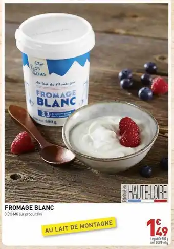 Grand Frais Fromage blanc offre