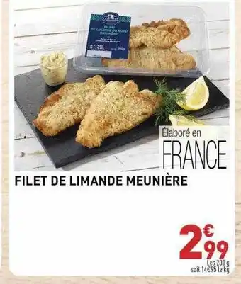 Filet de limande meunière
