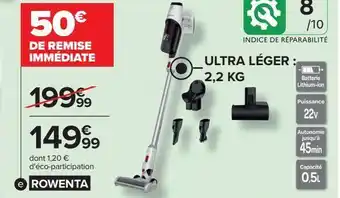 Carrefour Aspirateur balai multifonction offre