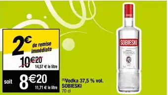 Cora x Carrefour Vodka sobieski offre