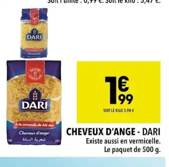 Supeco Cheveux d'ange dari offre