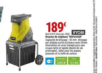 Gamm vert Broyeur de végétaux offre