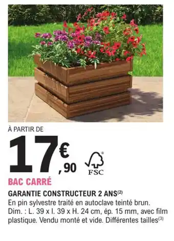Bac carre