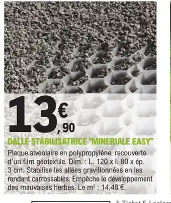 E.Leclerc Jardi Dalle stabilisatrice mineriale easy offre