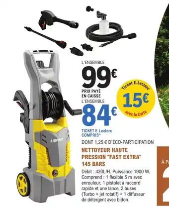 Nettoyeur haute pression fast extra 145 bars