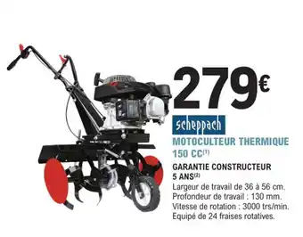 Motoculteur thermique 150cc