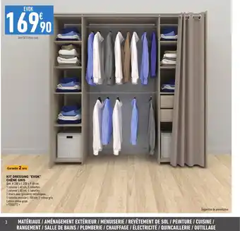 Brico Cash Kit dressing evok chene gris offre