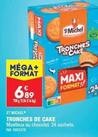 ALDI Tronches de cake st michel offre