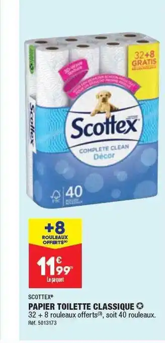 ALDI Papier toilette classique scottex offre