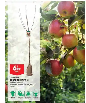 ALDI Arbre fruitier gardenline offre