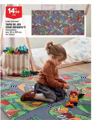 ALDI Tapis de jeu pour enfants home création offre
