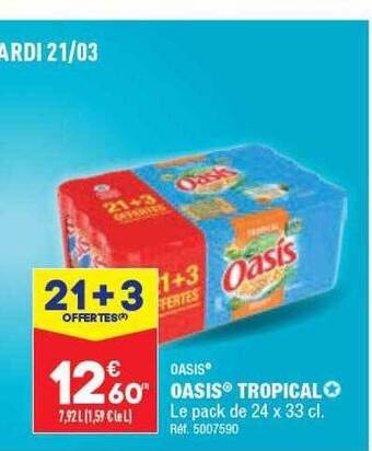 ALDI Oasis tropical offre