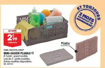 Mini-casier pliable home création living